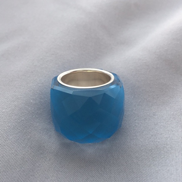 Swarovski Nirvana Ring, Blue, Stainless Steel - Picture 2 of 4